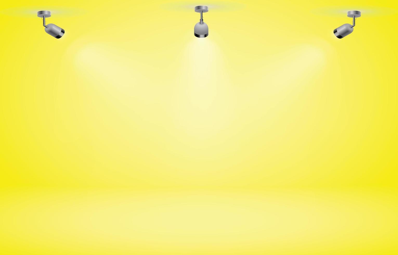 yellow studio background high quality vector