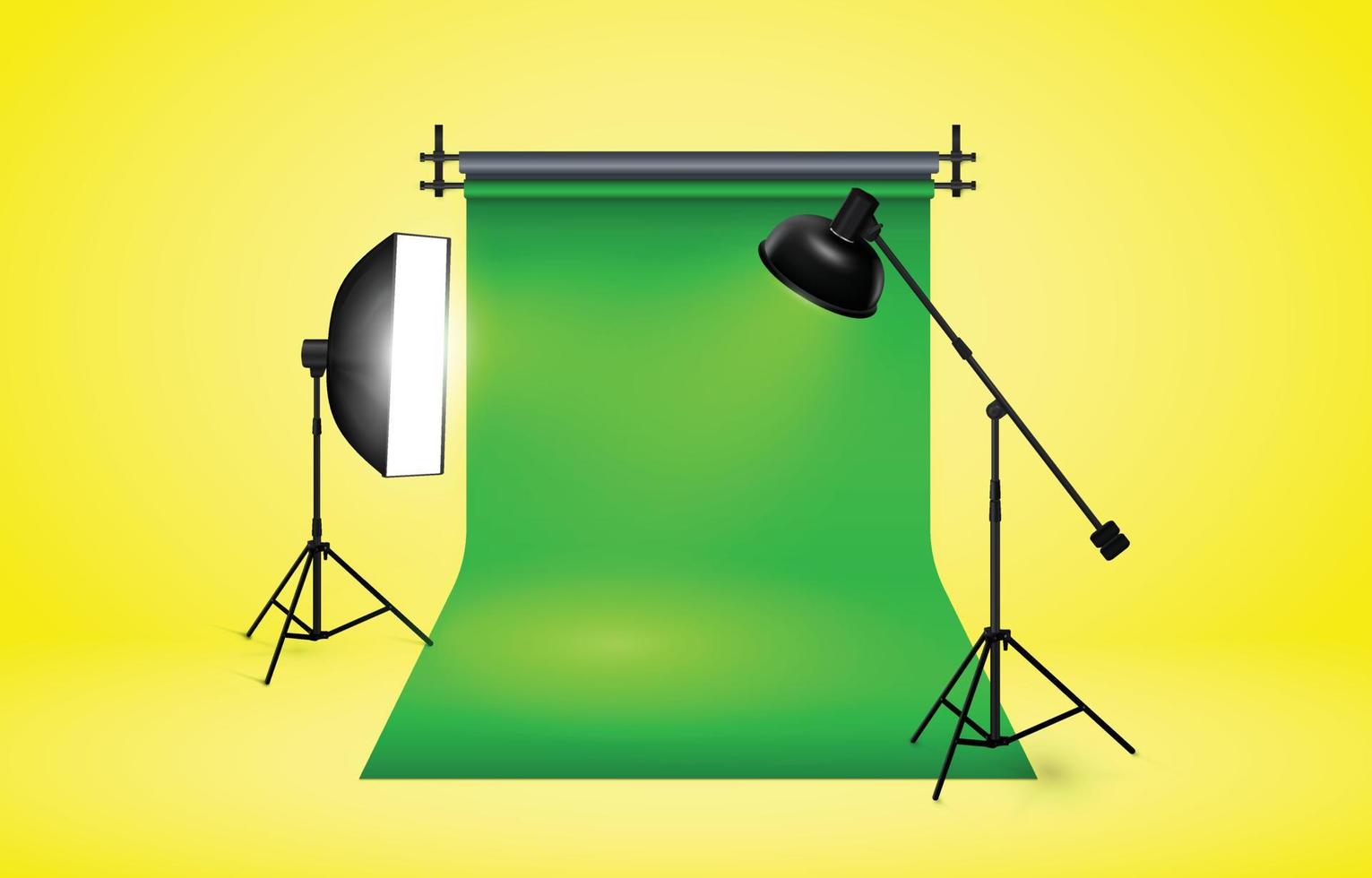 yellow studio background high quality vector