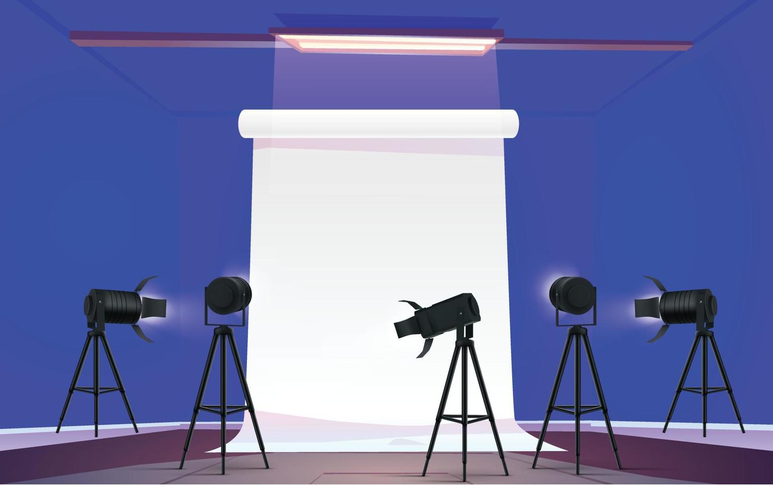 blue studio background high quality vector