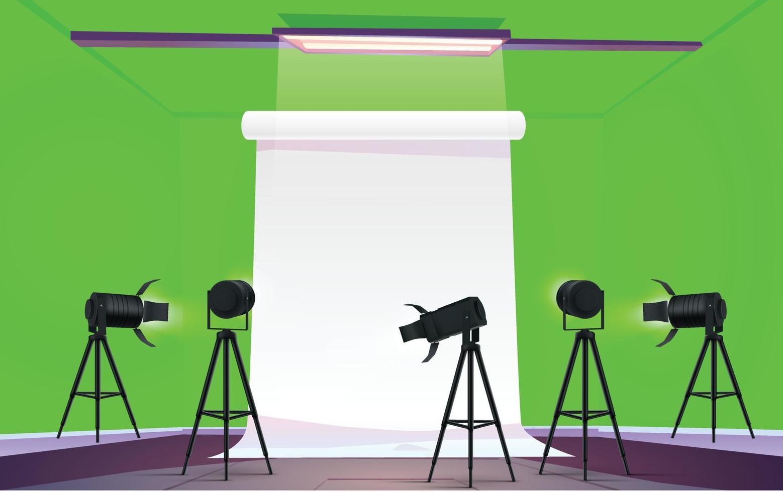 green studio background high quality vector