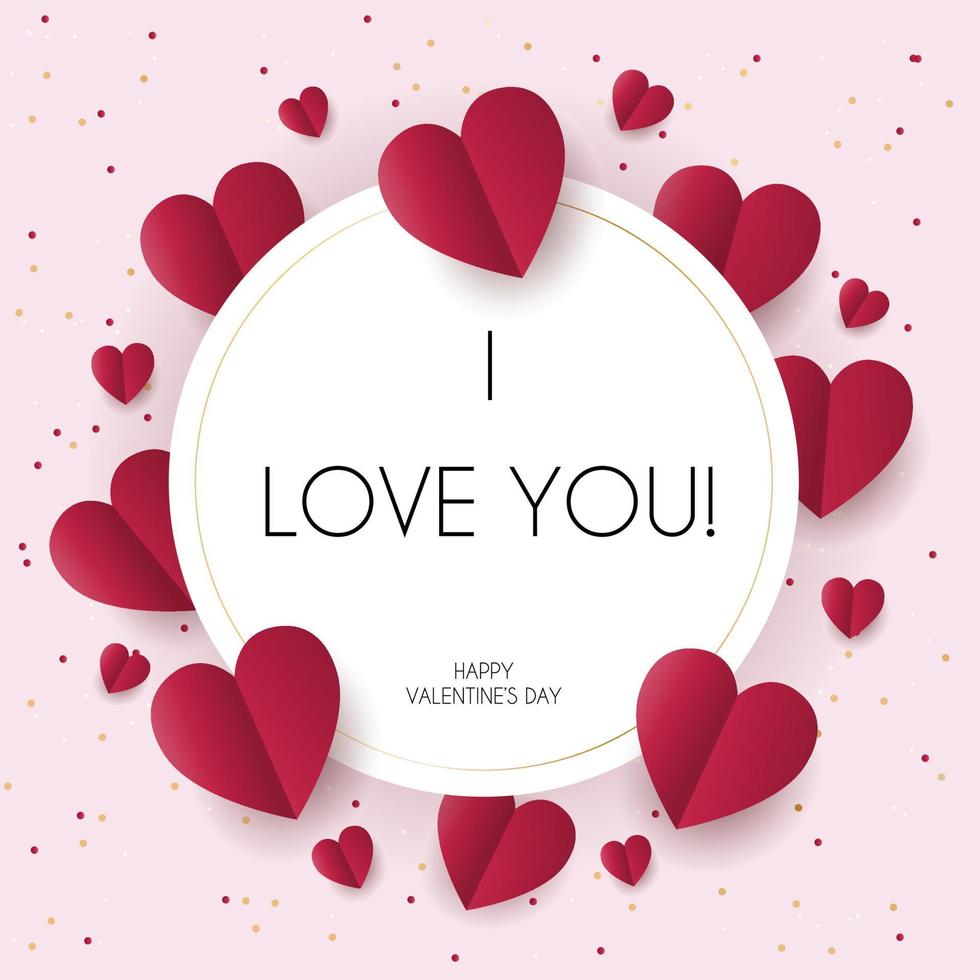 Happy Valentine's Day background vector