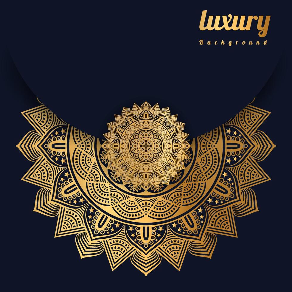 Luxury mandala background with golden pattern Arabic east style. abstract ornamental Ramadan Style Decorative mandala. concept, wedding, Islamic mandala vector