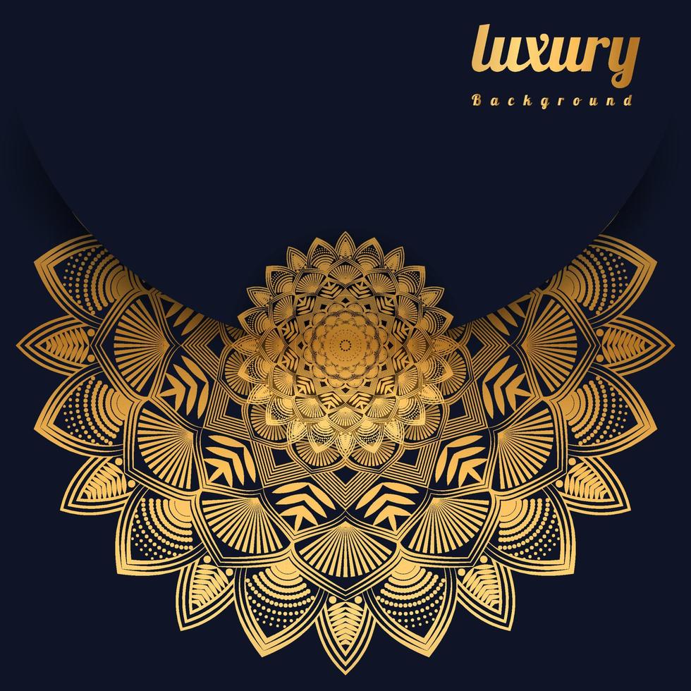 Luxury mandala background with golden pattern Arabic east style. abstract ornamental Ramadan Style Decorative mandala. concept, wedding, Islamic mandala vector