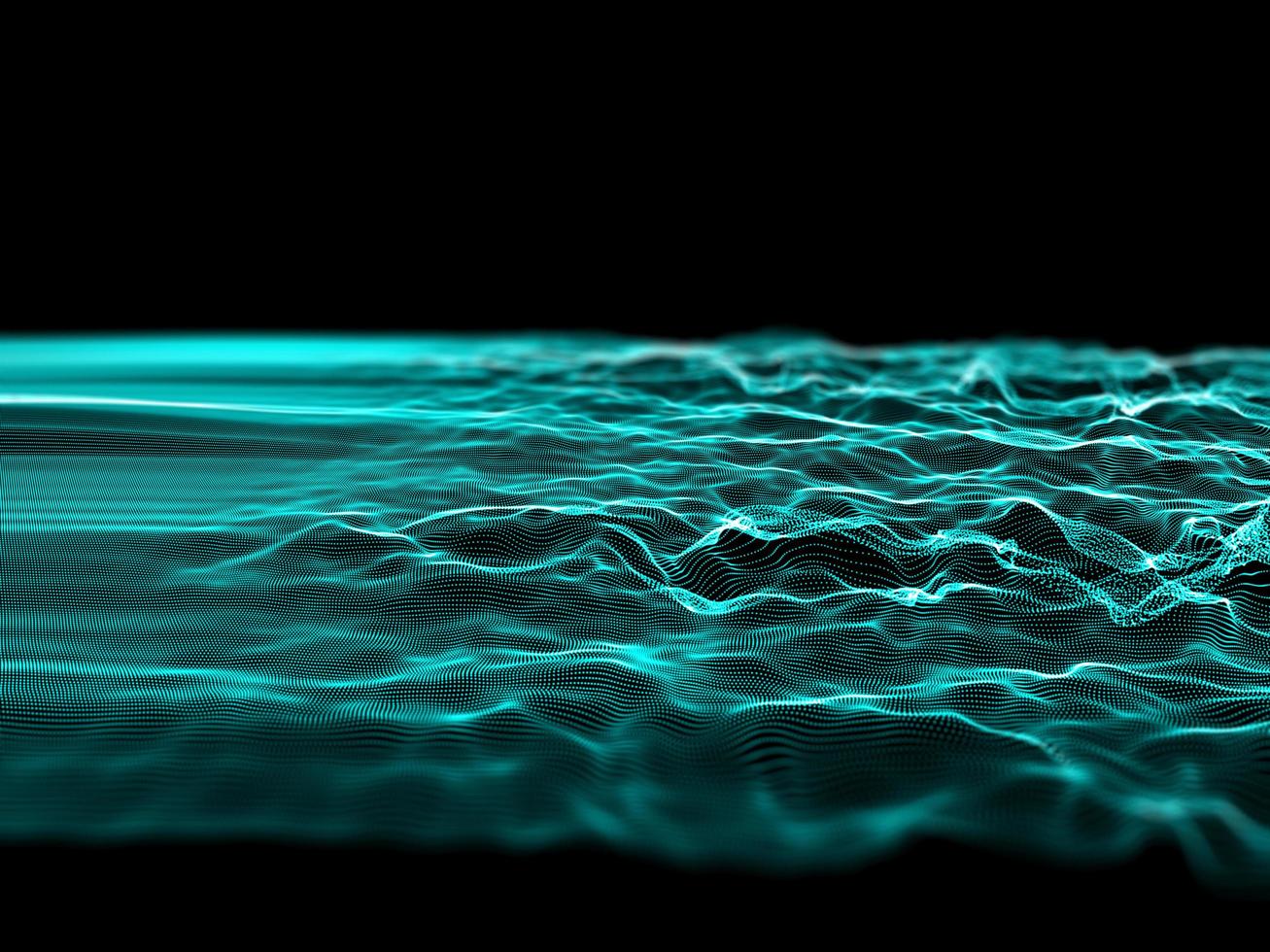 3D abstract particle design, network communications, global technology photo