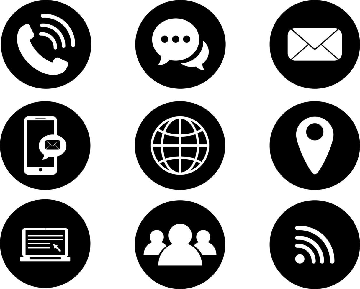 Vector of the communication icons