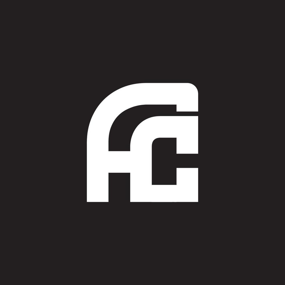 AC letter design vector image