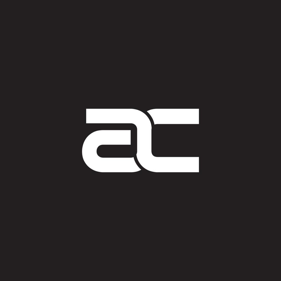 AC logo letter design vector image