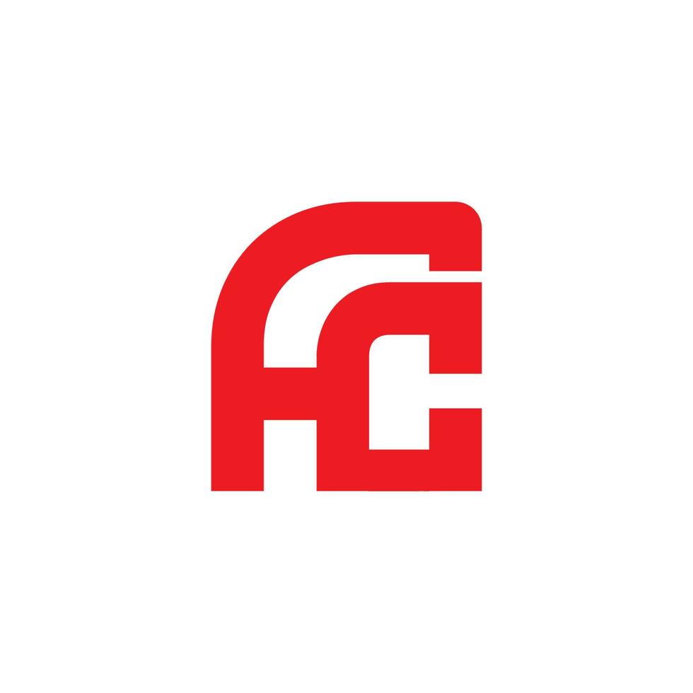AC letter design vector image