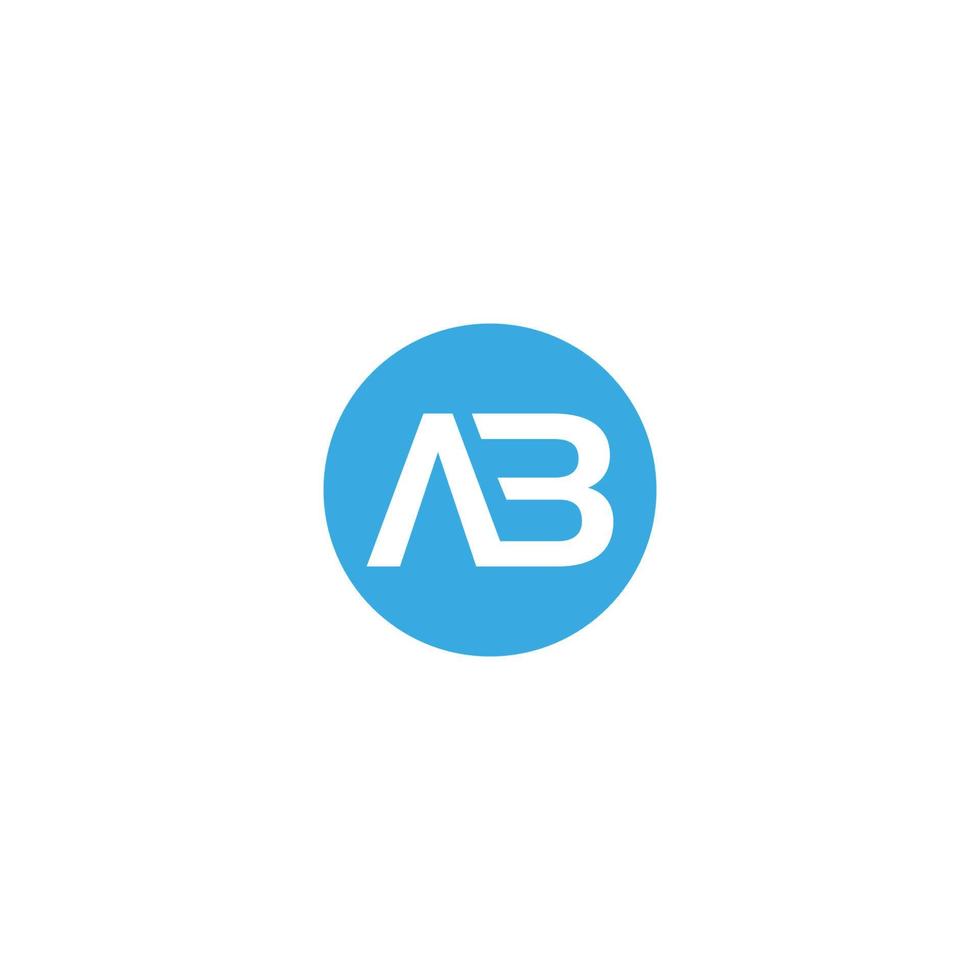 Ab letter design vector image