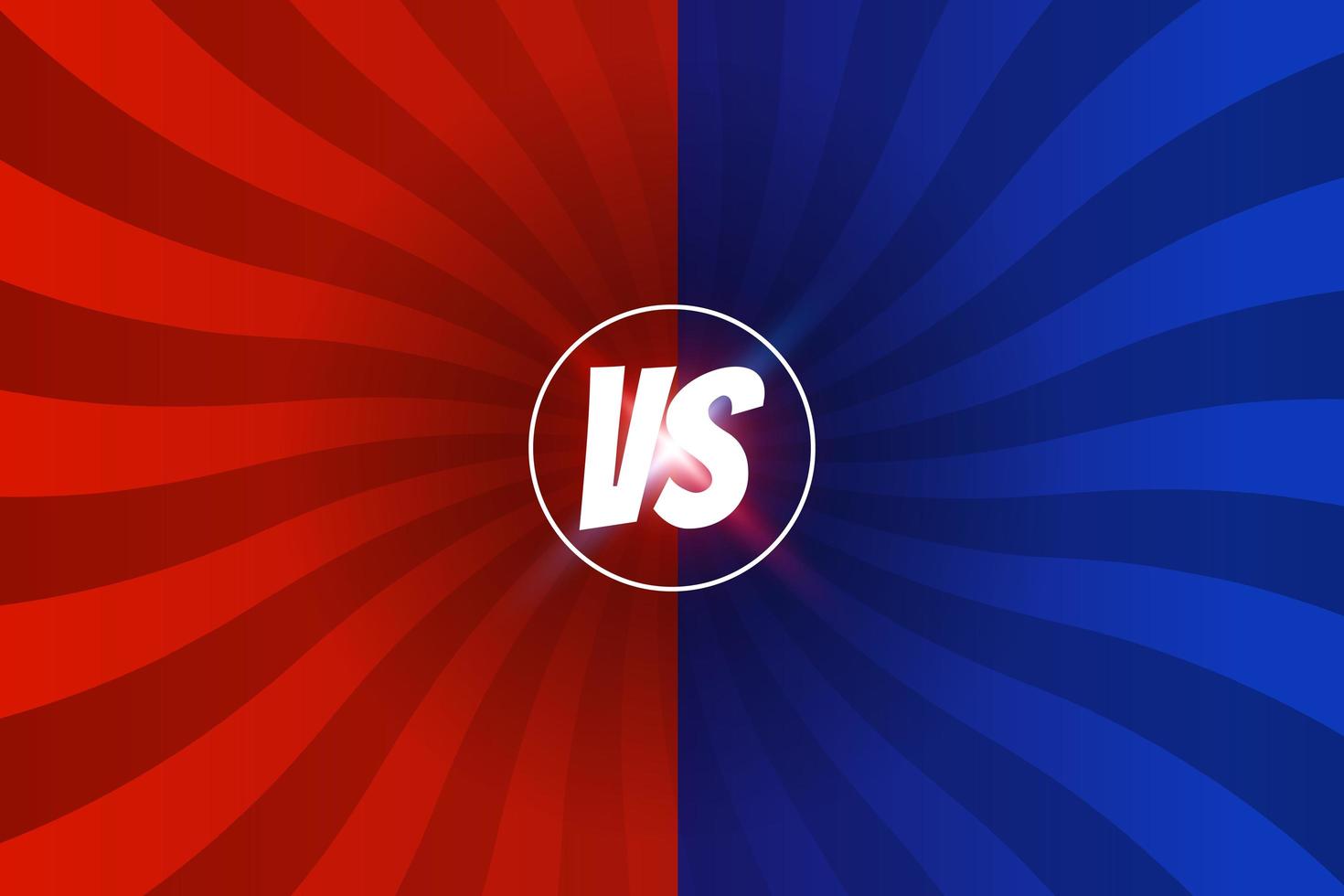 versus vs battle screen background red and yellow in comic style vector
