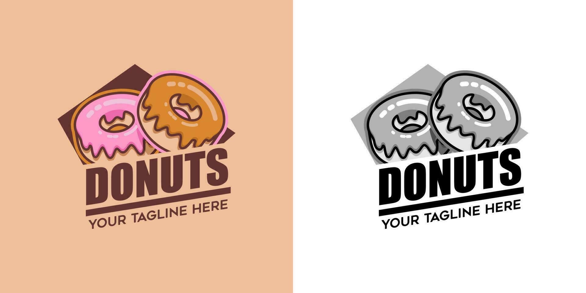 vector logo donut