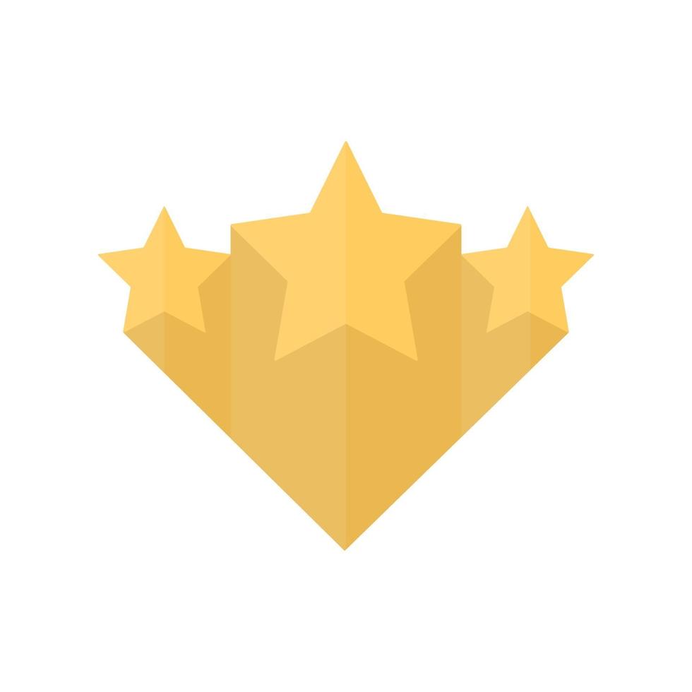 Stars rating. Vector illustration in flat design