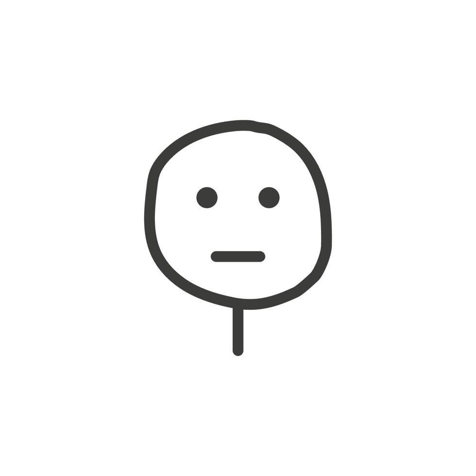 Emotional sticker internet meme icon. Vector illustration in flat design