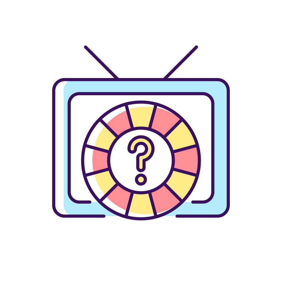 Game show RGB color icon vector