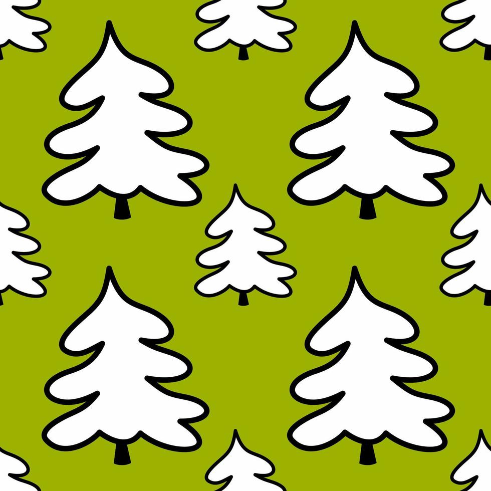 árbol de navidad - fondo de color transparente en estilo plano. año nuevo y vacaciones de invierno vector
