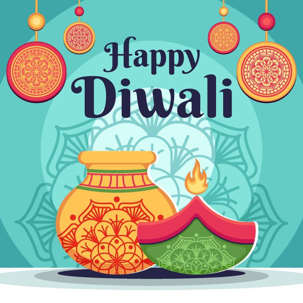 Happy Diwali Concept vector