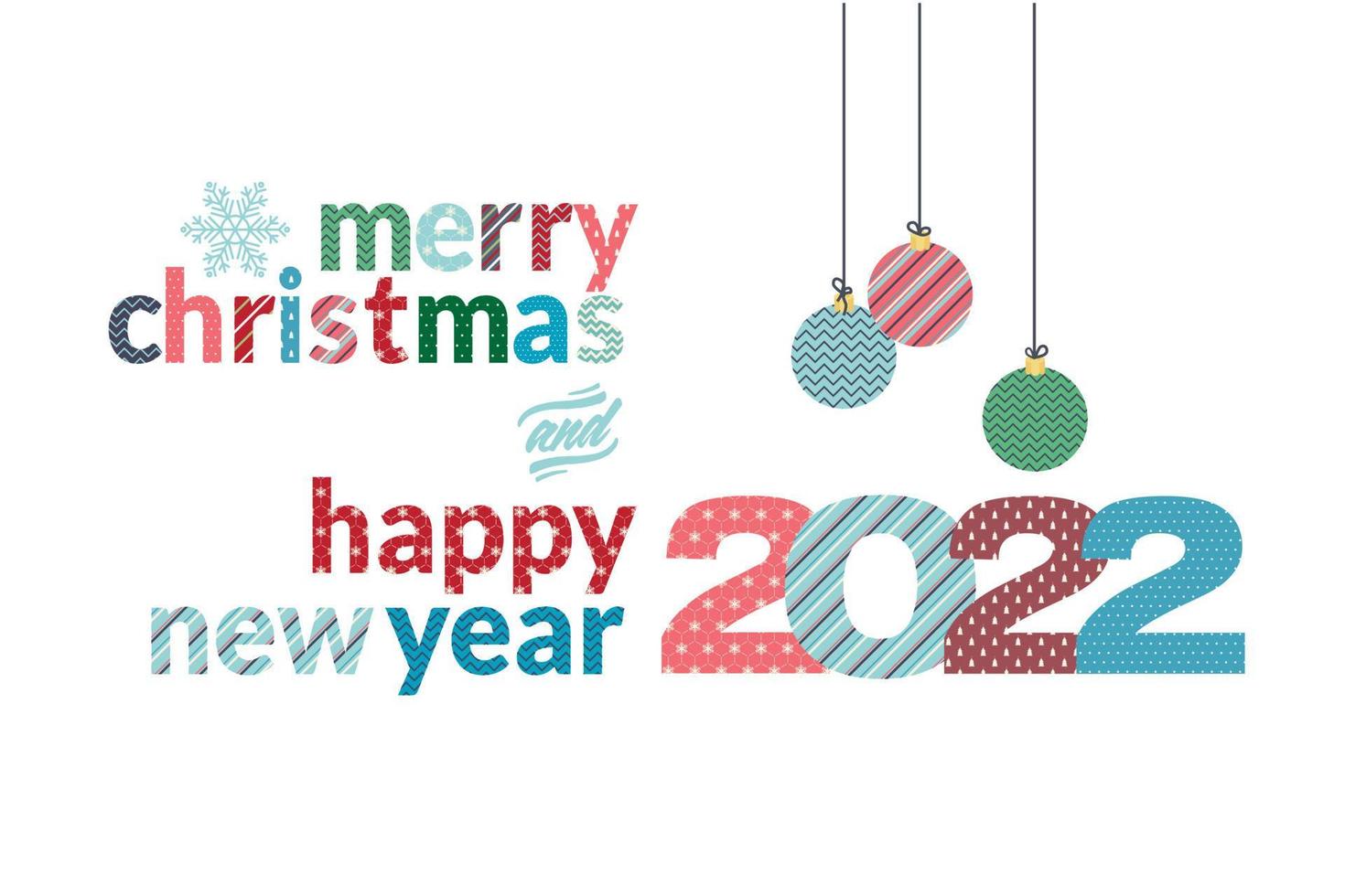 Merry Christmas Images And Happy 2022 Cards Merry Christmas And Happy New Year 2022 Greeting Card 3530558 Vector Art At  Vecteezy