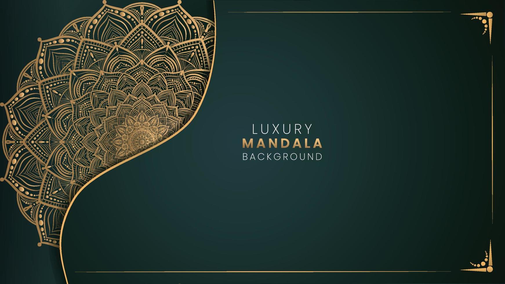 creative mandala background design vector