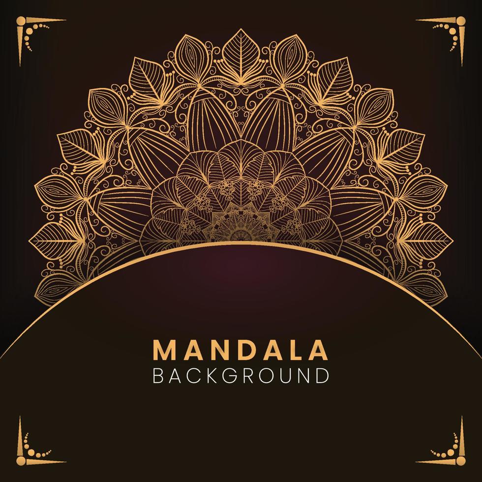 Fondo de diseño de mandala ornamental de lujo vector