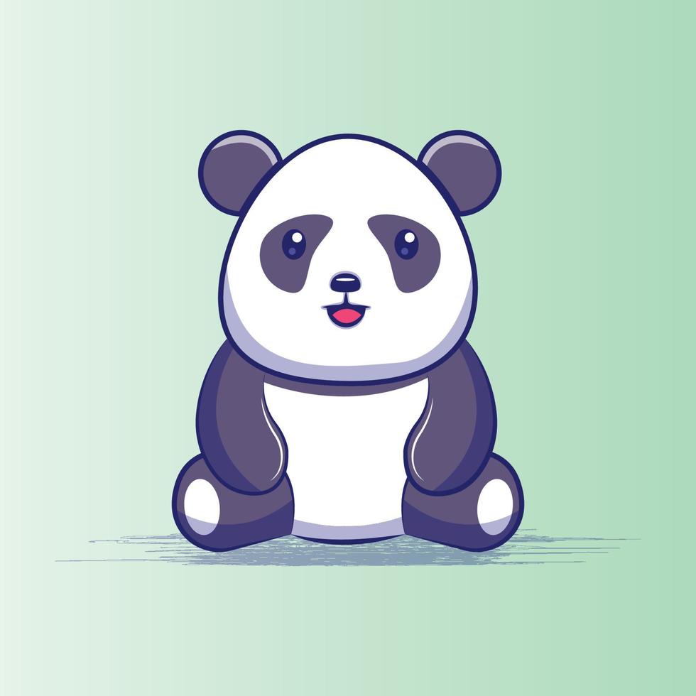 cute baby panda cartoon 3530976 Vector Art at Vecteezy