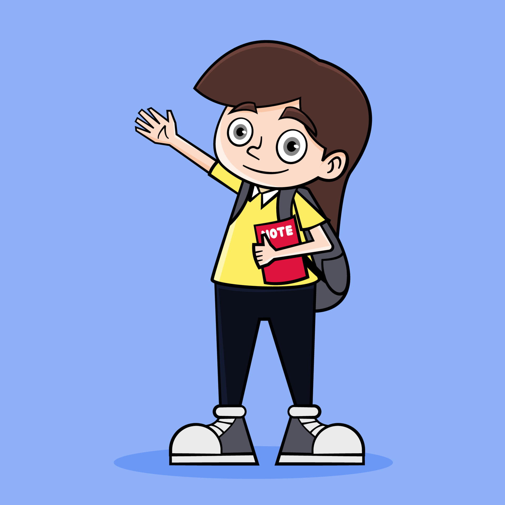 Student cartoon character 3531032 Vector Art at Vecteezy Student cartoon character 3531032 Vector Art at Vecteezy