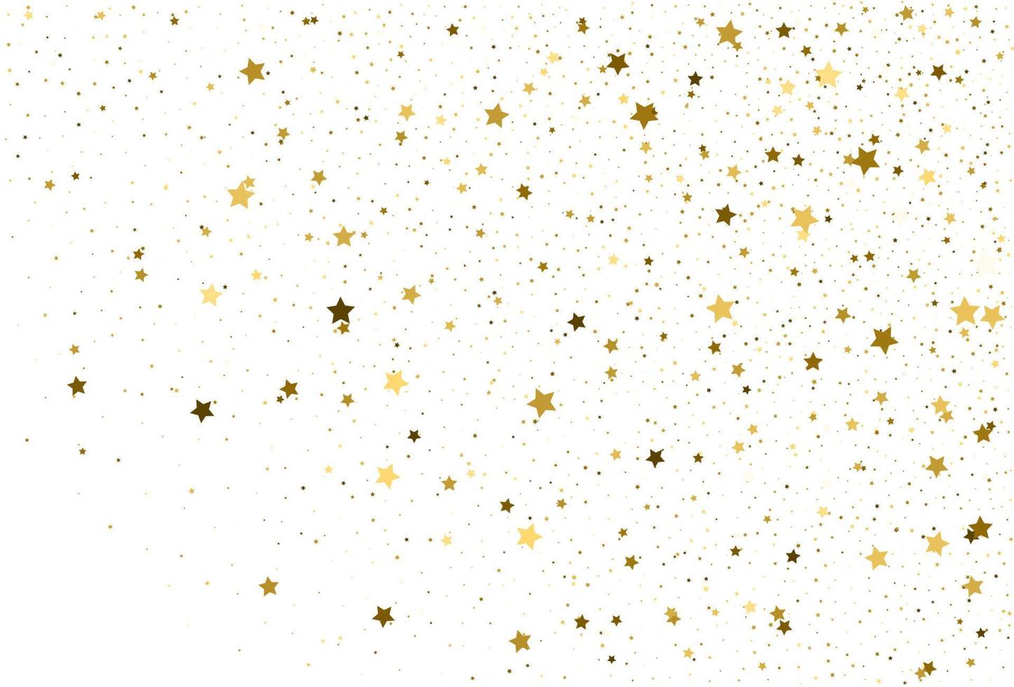 confeti estrella dorada vector