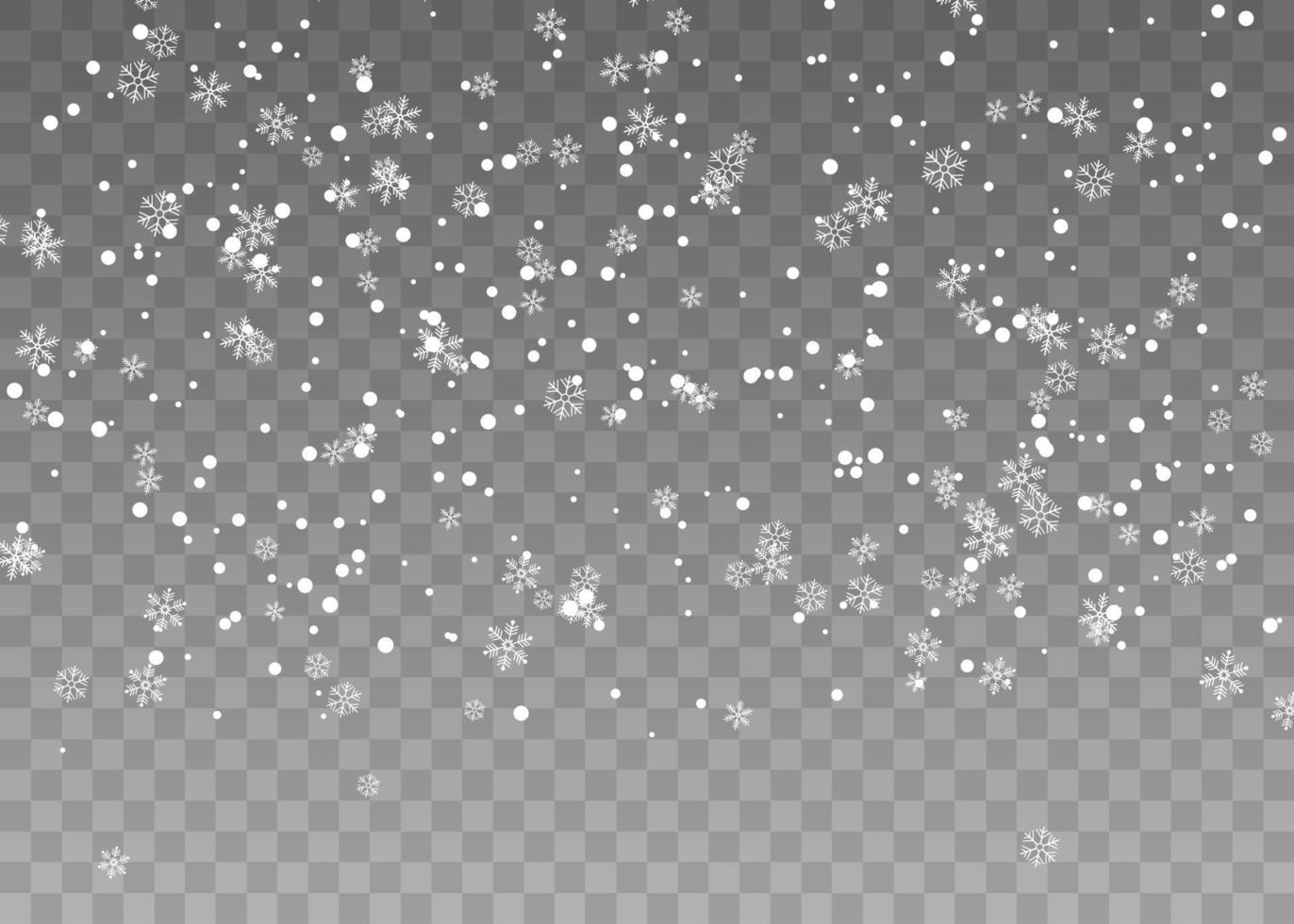 Snowflakes falling from the sky vector