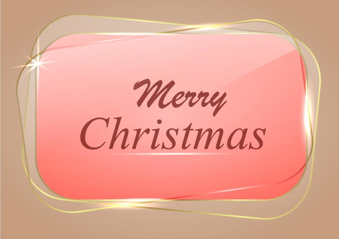 Merry Christmas greeting card vector