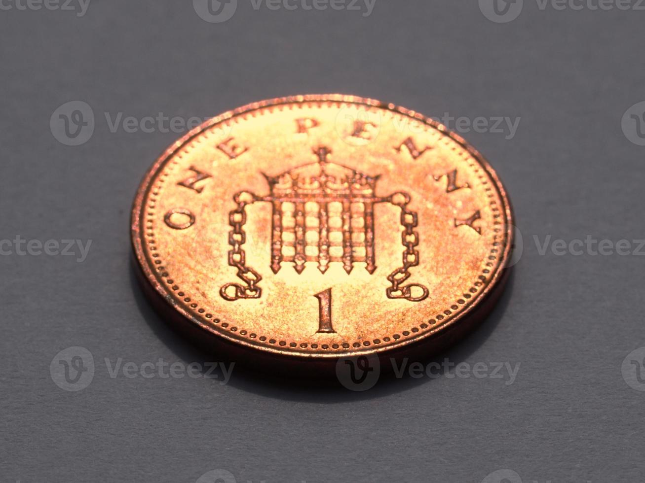 One penny coin photo