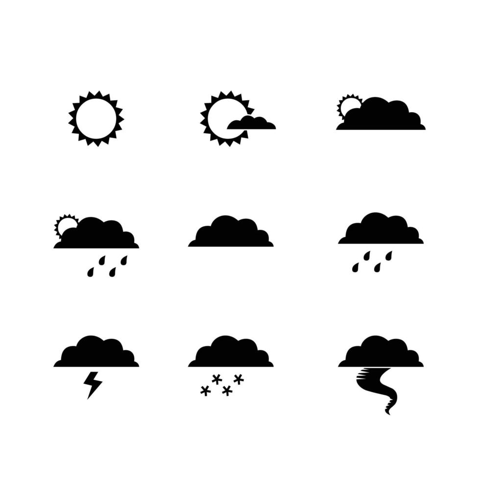 colección de iconos de clima vectorial vector