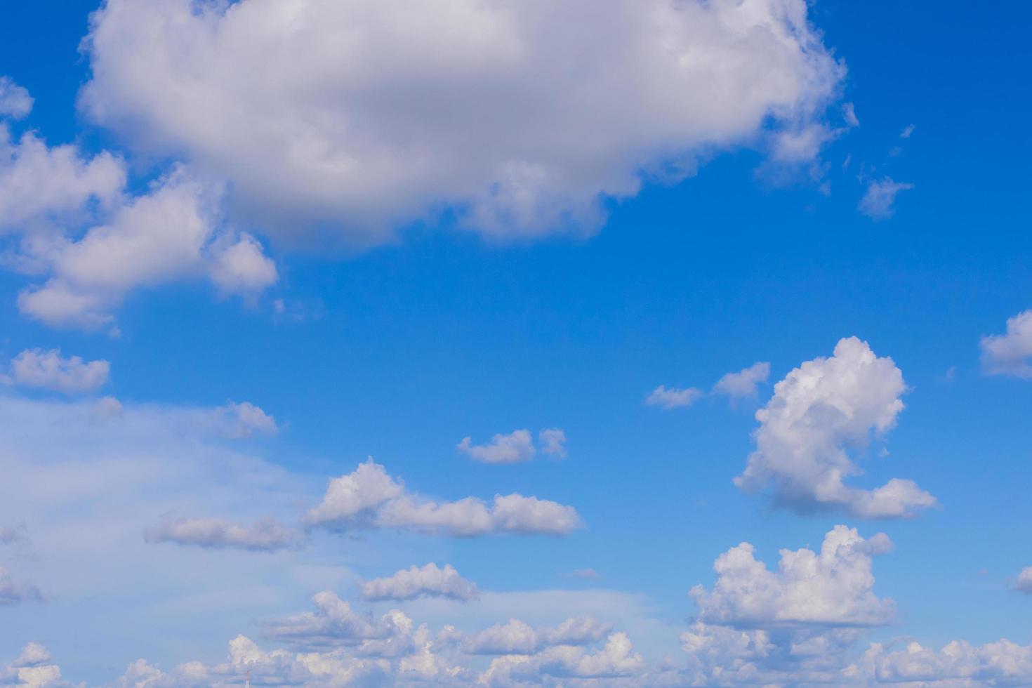 Blue sky background with clouds photo