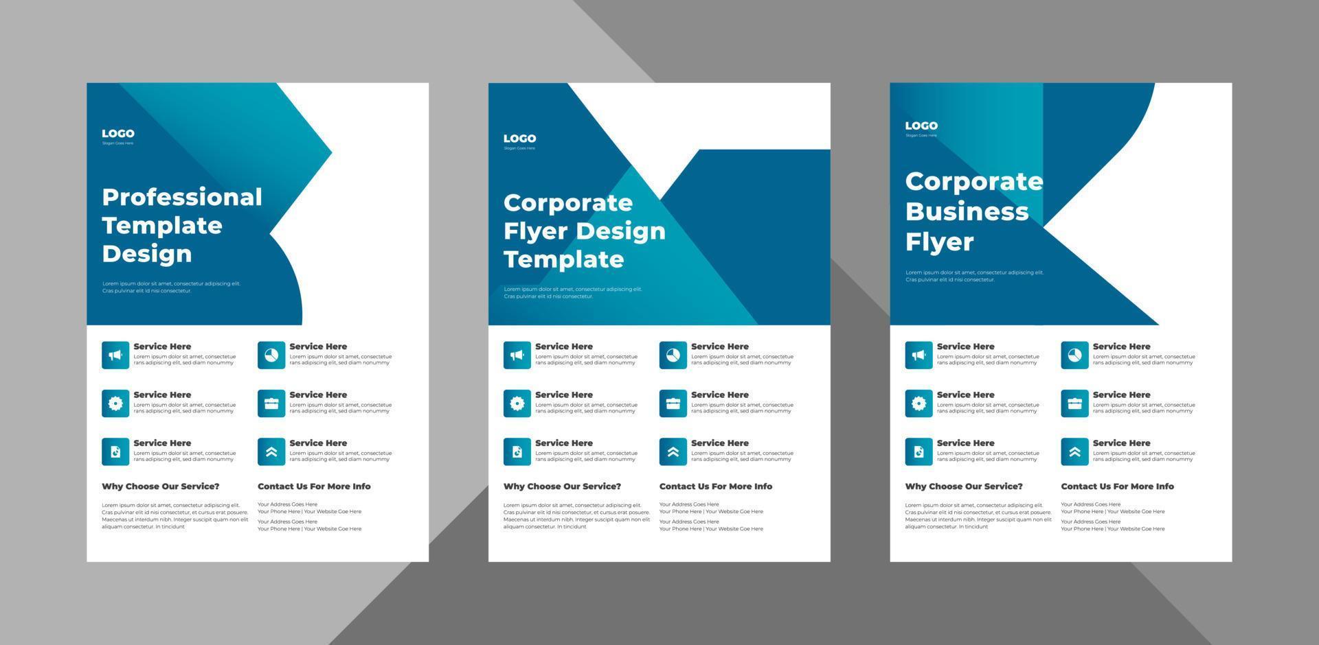 flyer design templates. business corporate flyer design ideas. poster leaflet brochure design ideas. bundle, a4 template, brochure design, cover, flyer, poster, print-ready vector