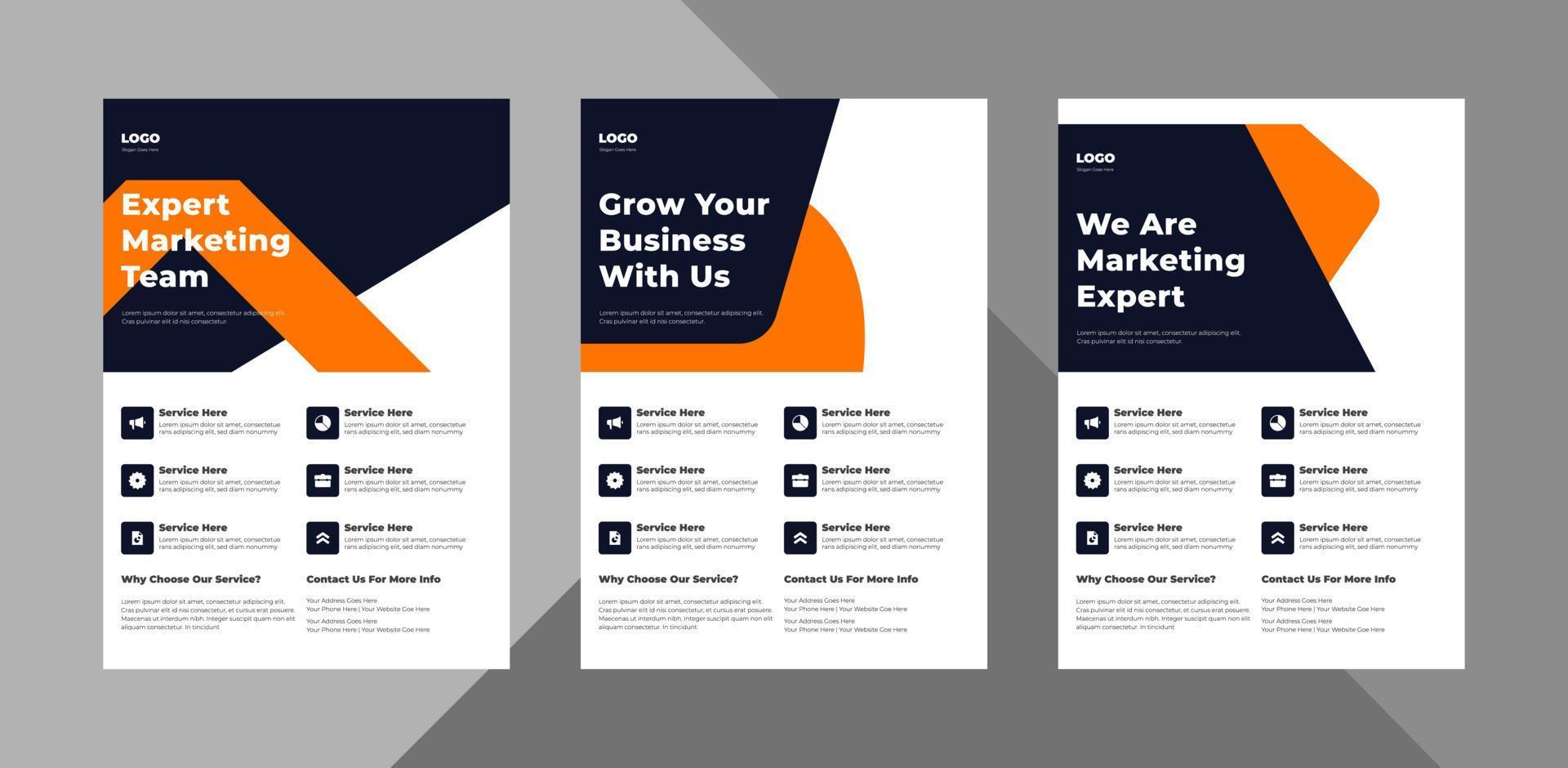 flyer design templates. business corporate flyer design ideas. poster leaflet brochure design ideas. bundle, a4 template, brochure design, cover, flyer, poster, print-ready vector