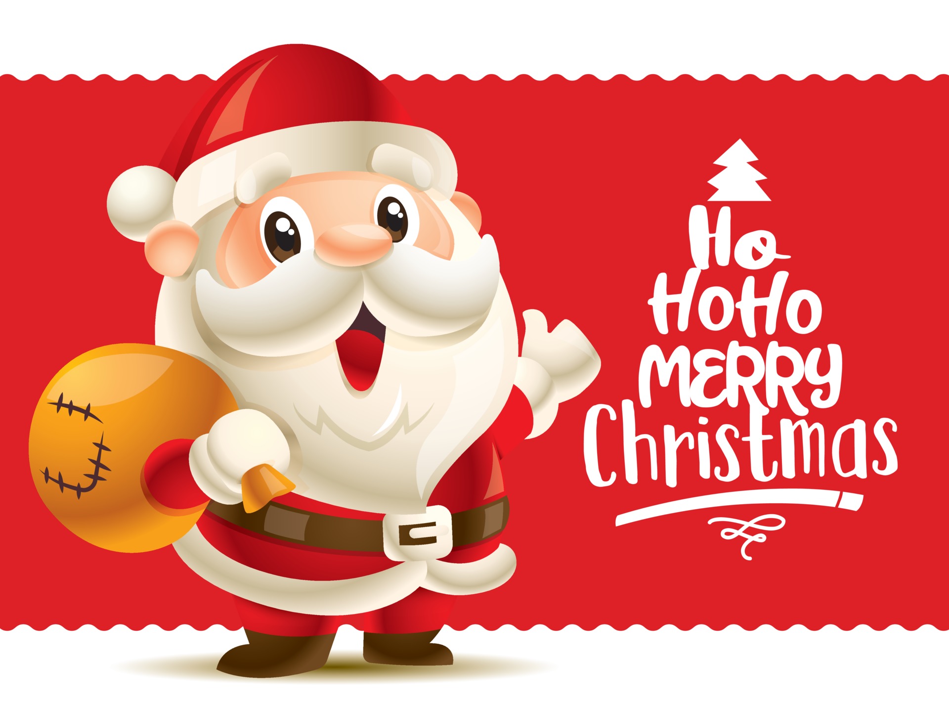 Cute Red Animated Merry Christmas Picture​