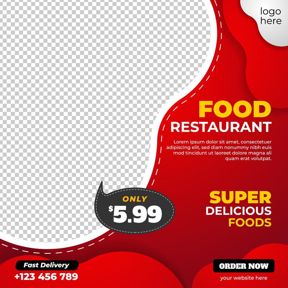 food design template image replacement vector