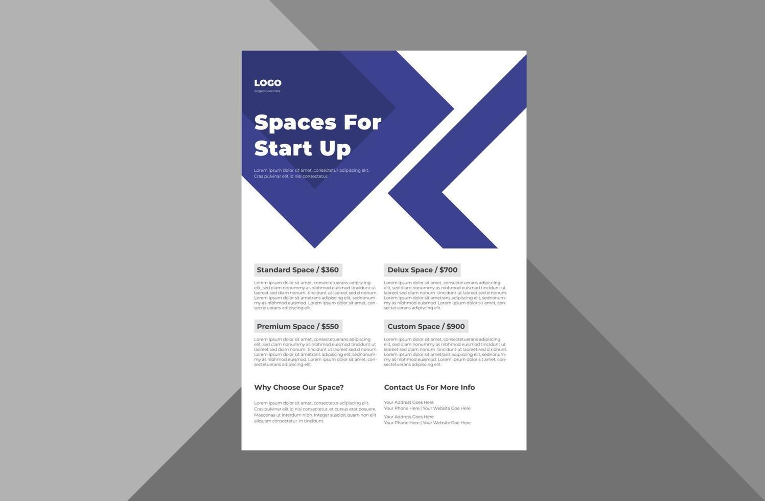 startup business flyer design template. business agency poster leaflet design. a4 template, brochure design, cover, flyer, poster, print-ready vector