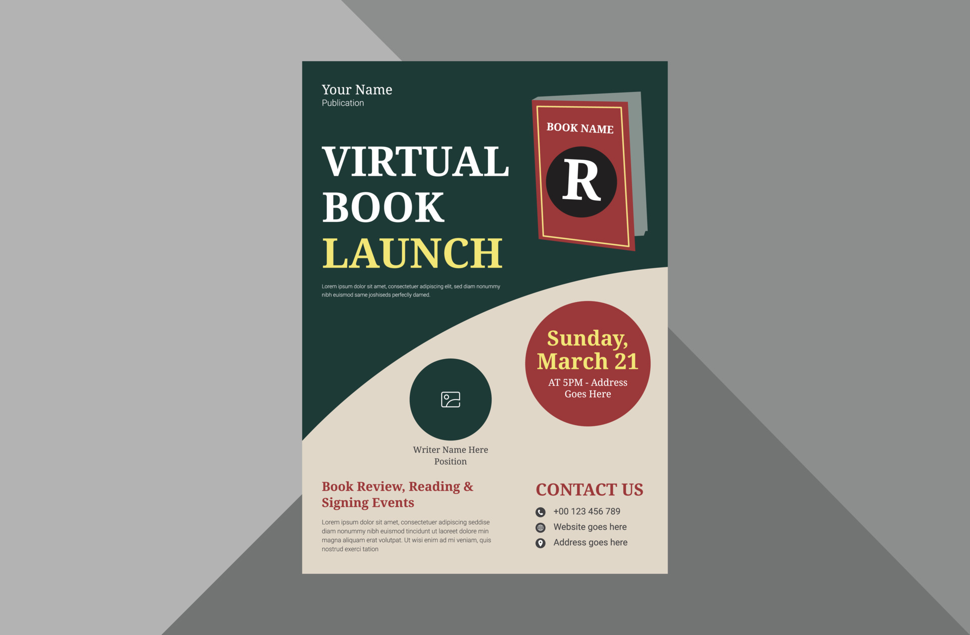book launch and publishing flyer design template New book launch announcement poster leaflet book launch and publishing flyer design template New book launch announcement poster leaflet