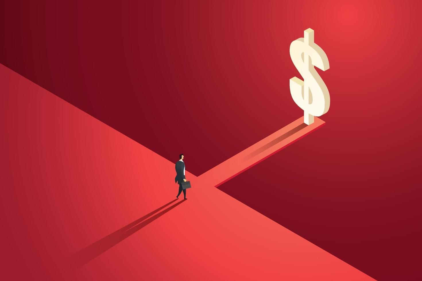 Financial and business risk. vector