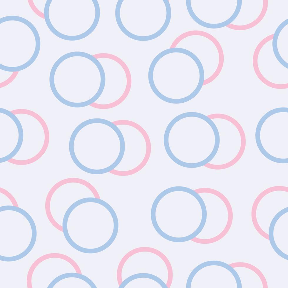 Circle geometric abstract seamless Pattern background vector