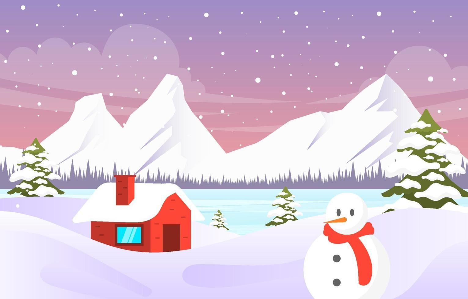 Winter Wonderland Background vector