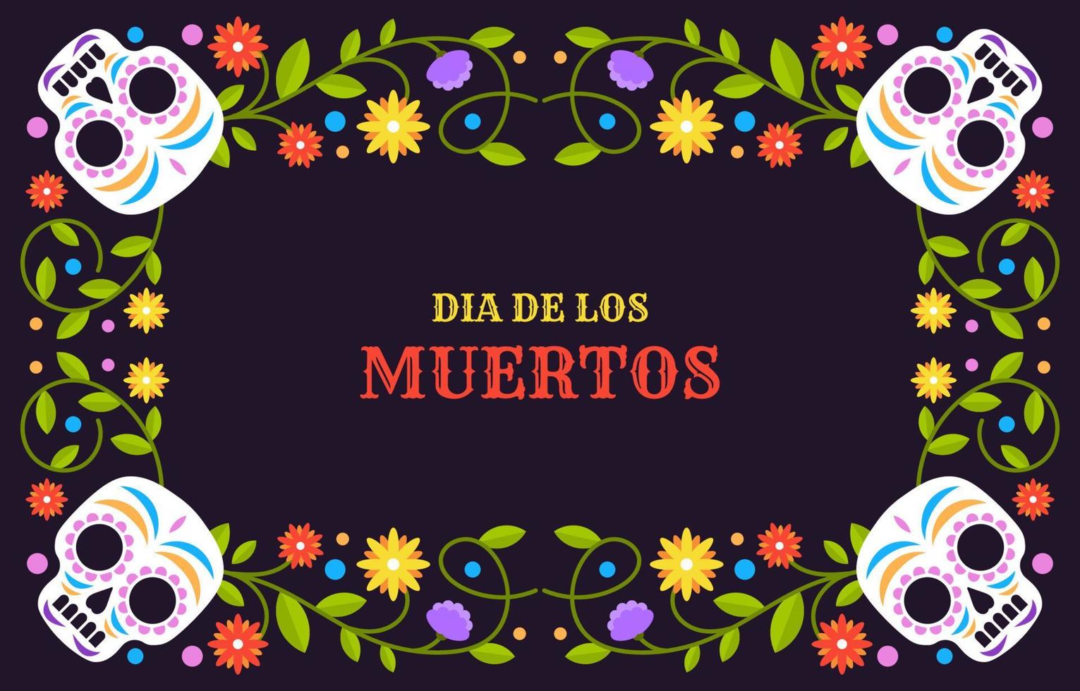 Halloween Dia De Los Muertos vector