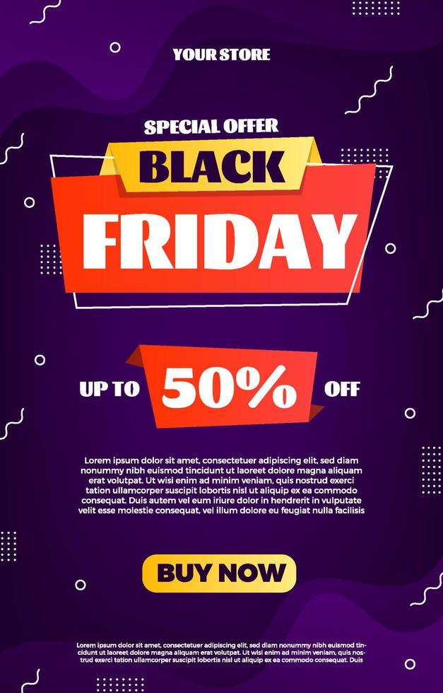 Black Friday Sale Poster vector