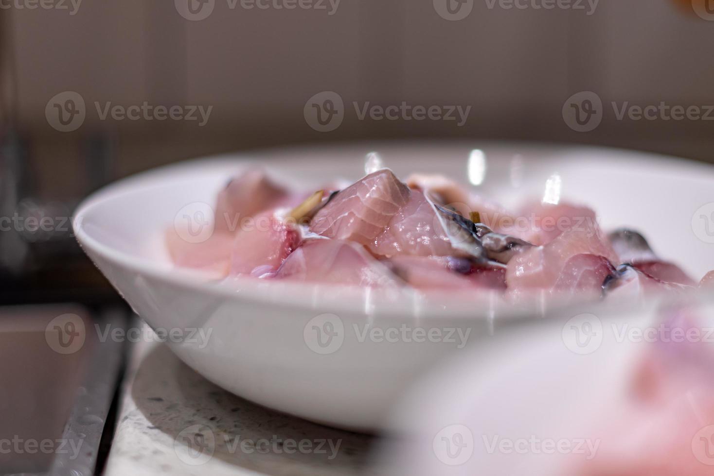 Dinner for family gatherings, Chinese ingredients in preparation photo