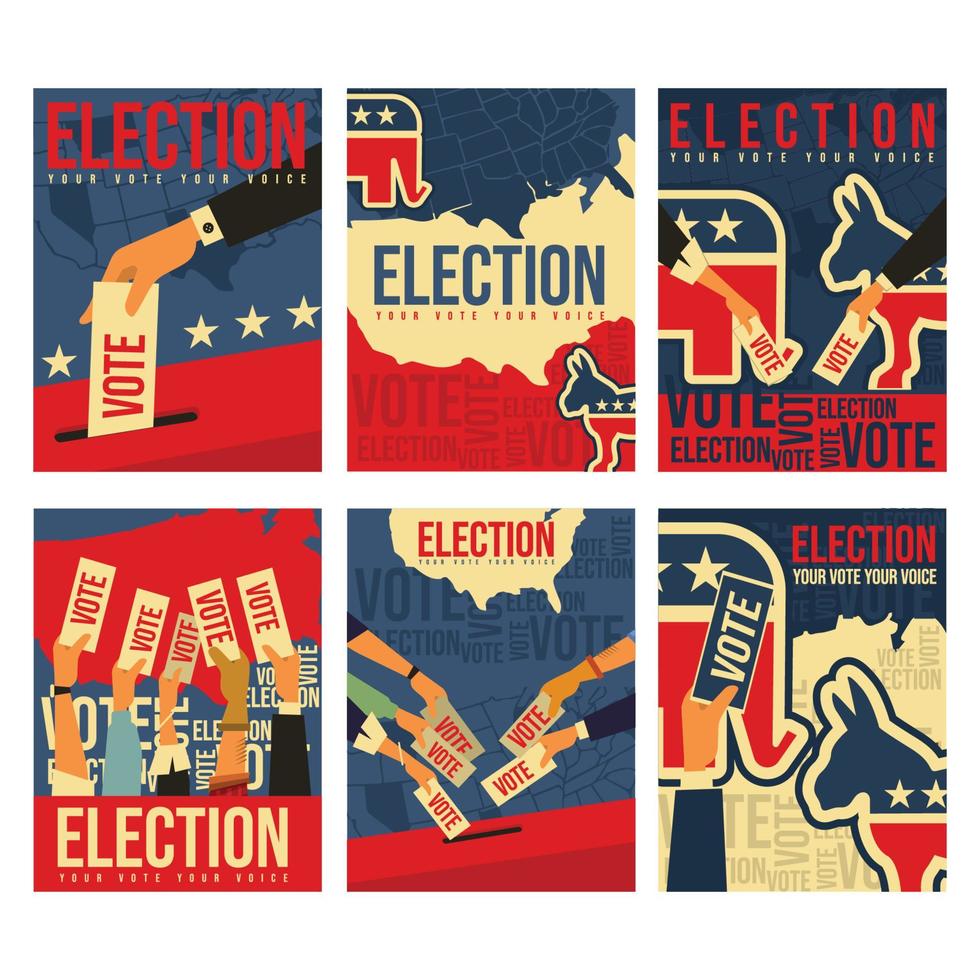 Election General Vote Card Concept vector