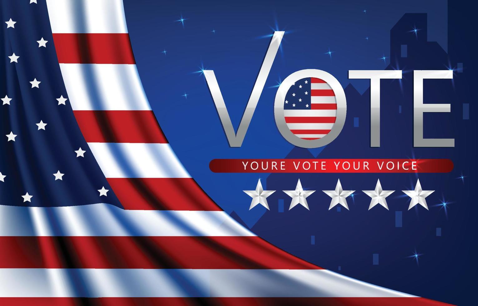 General Election Background Concept vector