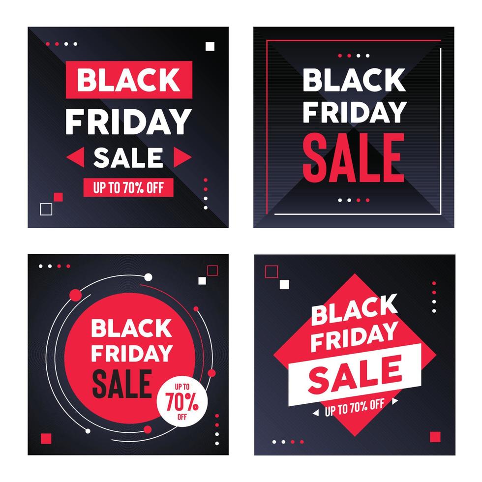 Black Friday Marketing Template vector