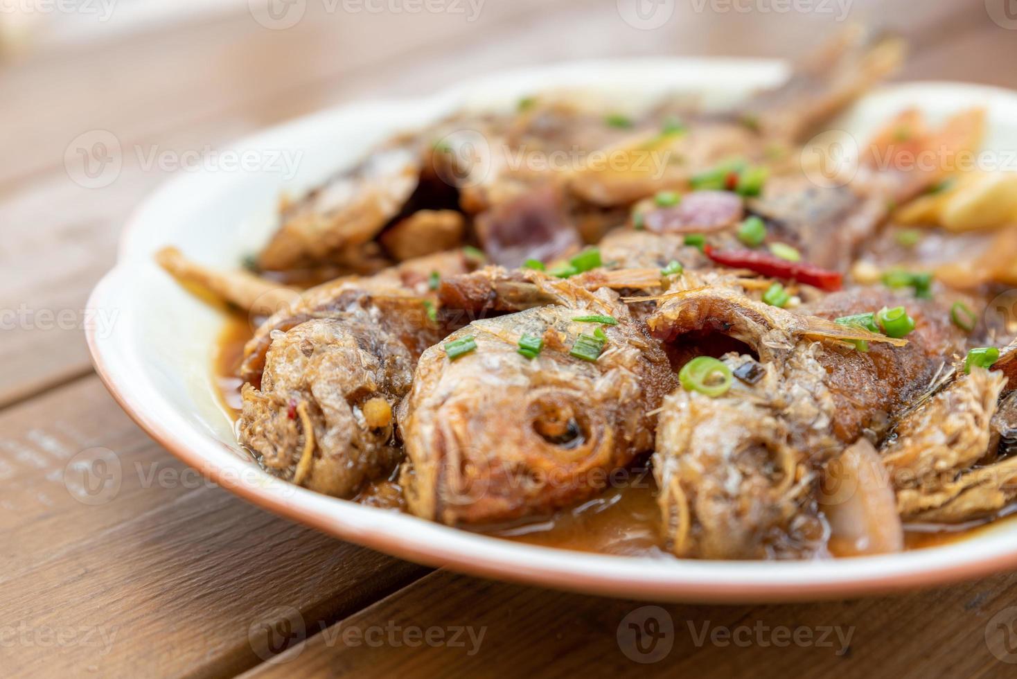 Traditional delicious Chinese fried dishes photo