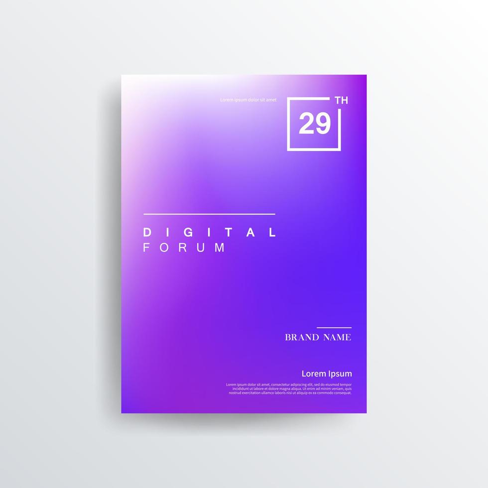 Colorful color brochure design, abstract cover design, iridescent background vector