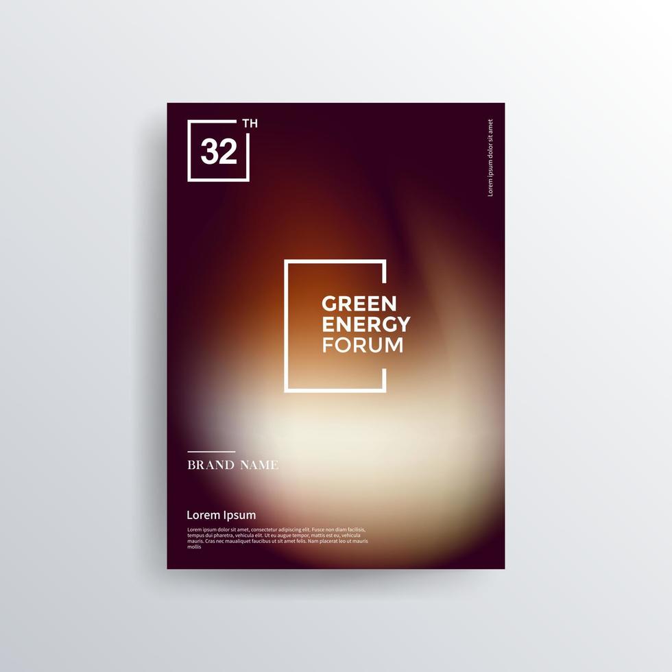 Colorful color brochure design, abstract cover design, iridescent background vector