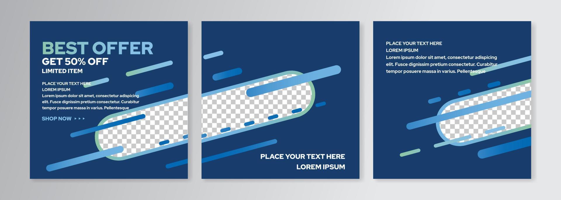 social media post design vector